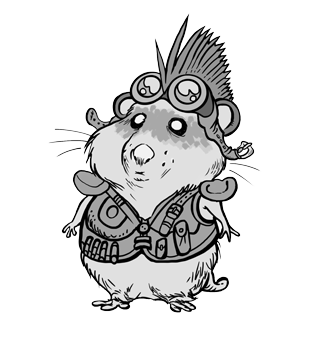 Buggy racing mascot: Mesocricetus roadentus